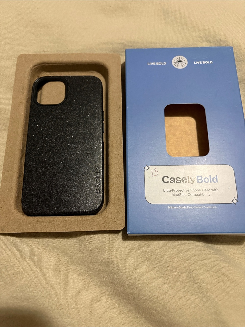 Casely Bold MagSafe-Compatible Phone Case - Black